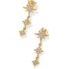 imagePAVOI 14K Gold Plated Sterling Silver Posts Cubic Zirconia North Star Drop Dangle Earrings for Women  Celestial Gold Statement EarringsYellow Gold
