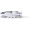 imagePAVOI 18K Gold Plated Cubic Zirconia Dual Stacking Rings for Women  Gold Eternity Band for Women  Thumb RingWhite Gold