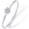 imagePAVOI 18K Gold Plated Marquise Round Mini Cubic Zirconia Stackable Rings for Women  Dainty Stacking Thin Band for WomenWhite Gold