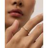 imagePAVOI 18K Gold Plated Marquise Round Mini Cubic Zirconia Stackable Rings for Women  Dainty Stacking Thin Band for WomenYellow Gold