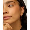 imagePAVOI 18K Gold Plated Sterling Silver Posts Drop Dangle Chain Earrings for Women  Dangling Chain Studs  Cubic Zirconia Ball Threader Earscapes EarringsYellow Gold