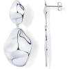 imagePAVOI 14K Gold Plated 925 Sterling Silver Posts Teardrop Statement Dangle Earrings  Lightweight Hammered Drop Dangle Earrings for WomenWhite Gold