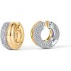 imagePAVOI 14K Gold Plated Chunky Tubular Hinged Earscape Ear Cuffs for Women  Statement Earring PairDouble CZ