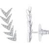 imagePAVOI 14K Gold Plated Cubic Zirconia Ear Crawler Earrings  Faux Diamond Arrow Ear Climber Fashion Earrings for WomenWhite Gold