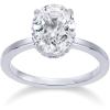 imagePAVOI 14K Gold Plated Oval Engagement Ring for Women  Hidden Halo 25CT Cubic Zirconia Promise Ring  Wedding BandWhite Gold