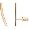 imagePAVOI 14K Gold Plated Sterling Silver Post Crawler Earrings Cuff StudsRose Gold