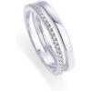 imagePAVOI 18K Gold Plated Cubic Zirconia Dual Stacking Rings for Women  Gold Eternity Band for Women  Thumb RingWhite Gold