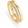 imagePAVOI 18K Gold Plated Cubic Zirconia Dual Stacking Rings for Women  Gold Eternity Band for Women  Thumb RingYellow Gold