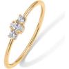 imagePAVOI 18K Gold Plated Marquise Round Mini Cubic Zirconia Stackable Rings for Women  Dainty Stacking Thin Band for WomenYellow Gold