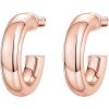 imagePAVOI 14K Gold Colored Extra Chunky 65mm Lightweight Open Hoops  Gold Hoop Earrings for WomenRose Gold