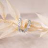 imagePAVOI 14K Gold Plated 925 Sterling Silver Post Cubic Zirconia Huggie Earrings  Small Gold Hoop Earrings for Women  CZ Stud Cuff EarringWhite Gold