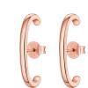 imagePAVOI 14K Gold Plated 925 Sterling Silver Post Minimalist Suspender Ear Cuff Earrings for Women  Wrap Earlobe StudsRose Gold
