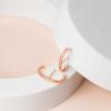 imagePAVOI 14K Gold Plated 925 Sterling Silver Post Minimalist Suspender Ear Cuff Earrings for Women  Wrap Earlobe StudsRose Gold