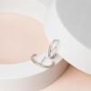 imagePAVOI 14K Gold Plated 925 Sterling Silver Post Minimalist Suspender Ear Cuff Earrings for Women  Wrap Earlobe StudsWhite Gold