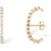 imagePAVOI 14K Gold Plated 925 Sterling Silver Post Minimalist Suspender Ear Cuff Earrings for Women  Wrap Earlobe StudsYellow Gold