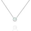 imagePAVOI 14K Gold Plated Created White Opal Necklace  Opal Necklaces for WomenWhite Gold  White Opal