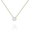 imagePAVOI 14K Gold Plated Created White Opal Necklace  Opal Necklaces for WomenYellow Gold