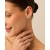 imagePAVOI 14K Gold Plated Cubic Zirconia Bow Stud Earrings for Women  Coquette Earring PairCubic Zirconia