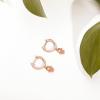 imagePAVOI 14K Gold Plated S925 Sterling Silver Post Lightweight DropDangle Huggie Earrings for Women  Star Lock Butterfly Moon Lightning  Dainty EarringsRose Gold