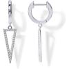 imagePAVOI 14K Gold Plated S925 Sterling Silver Post Lightweight DropDangle Huggie Earrings for Women  Star Lock Butterfly Moon Lightning  Dainty EarringsWhite Gold