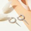 imagePAVOI 14K Gold Plated S925 Sterling Silver Post Lightweight DropDangle Huggie Earrings for Women  Star Lock Butterfly Moon Lightning  Dainty EarringsWhite Gold