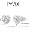 imagePAVOI 14K Gold Plated Sterling Silver Post Brilliant Round Faux Diamond Halo Earrings  Premium Cubic Zirconia in Rose White and Yellow GoldWhite Gold