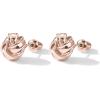 imagePAVOI 14K Gold Plated Sterling Silver Post Love Knot Stud Earrings  Gold Earrings for WomenRose Gold