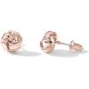 imagePAVOI 14K Gold Plated Sterling Silver Post Love Knot Stud Earrings  Gold Earrings for WomenRose Gold
