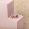 imagePAVOI 14K Gold Plated Sterling Silver Post Love Knot Stud Earrings  Gold Earrings for WomenRose Gold