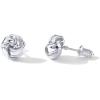 imagePAVOI 14K Gold Plated Sterling Silver Post Love Knot Stud Earrings  Gold Earrings for WomenWhite Gold