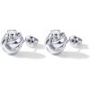 imagePAVOI 14K Gold Plated Sterling Silver Post Love Knot Stud Earrings  Gold Earrings for WomenWhite Gold