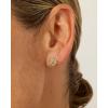 imagePAVOI 14K Gold Plated Sterling Silver Post Love Knot Stud Earrings  Gold Earrings for WomenYellow Gold