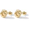 imagePAVOI 14K Gold Plated Sterling Silver Post Love Knot Stud Earrings  Gold Earrings for WomenYellow Gold