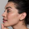 imagePAVOI 14K Gold Plated Sterling Silver Post Pave Cubic Zirconia Huggie Hoop Earrings for WomenRose Gold