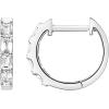 imagePAVOI 14K Gold Plated Sterling Silver Post Pave Cubic Zirconia Huggie Hoop Earrings for WomenWhite Gold
