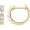 imagePAVOI 14K Gold Plated Sterling Silver Post Pave Cubic Zirconia Huggie Hoop Earrings for WomenYellow Gold