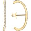 imagePAVOI 14K Gold Plated 925 Sterling Silver Post Minimalist Suspender Ear Cuff Earrings for Women  Wrap Earlobe StudsYellow Gold