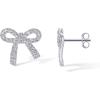 imagePAVOI 14K Gold Plated Cubic Zirconia Bow Stud Earrings for Women  Coquette Earring PairCubic Zirconia