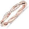 imagePAVOI 14K Gold Plated Cubic Zirconia Twisted Rope Eternity Band for WomenRose Gold