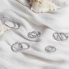 imagePAVOI 14K Gold Plated 925 Sterling Silver Posts Cubic Zirconia Hoop Earrings for Women  Halo CZ Gold Huggie HoopsWhite Gold