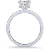 imagePAVOI 14K Gold Plated Simple 25CT Pear Cubic Zirconia Hidden Halo Eternity Ring Fake Bridal Wedding Promise Statement  Engagement Ring for WomenWhite Gold