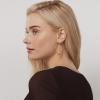 imagePAVOI 14K Gold Plated Sterling Silver Post Hoops  Large Hoops Earring  Lightwight Gold Hoop Earrings for WomenRose Gold