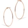 imagePAVOI 14K Gold Plated Sterling Silver Post Hoops  Large Hoops Earring  Lightwight Gold Hoop Earrings for WomenRose Gold
