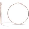 imagePAVOI 14K Gold Plated Sterling Silver Post Hoops  Large Hoops Earring  Lightwight Gold Hoop Earrings for WomenRose Gold
