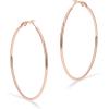 imagePAVOI 14K Gold Plated Sterling Silver Post Hoops  Large Hoops Earring  Lightwight Gold Hoop Earrings for WomenRose Gold