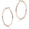 imagePAVOI 14K Gold Plated Sterling Silver Post Hoops  Large Hoops Earring  Lightwight Gold Hoop Earrings for WomenRose Gold