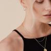 imagePAVOI 14K Gold Plated Sterling Silver Post Hoops  Large Hoops Earring  Lightwight Gold Hoop Earrings for WomenWhite Gold