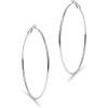 imagePAVOI 14K Gold Plated Sterling Silver Post Hoops  Large Hoops Earring  Lightwight Gold Hoop Earrings for WomenWhite Gold