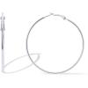 imagePAVOI 14K Gold Plated Sterling Silver Post Hoops  Large Hoops Earring  Lightwight Gold Hoop Earrings for WomenWhite Gold
