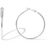 imagePAVOI 14K Gold Plated Sterling Silver Post Hoops  Large Hoops Earring  Lightwight Gold Hoop Earrings for WomenWhite Gold